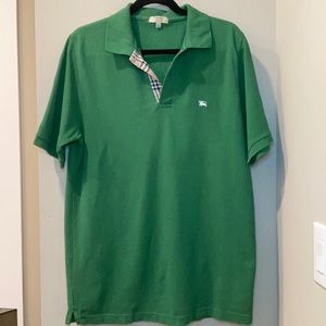 Green Burberry Polo Classic Fit Size M